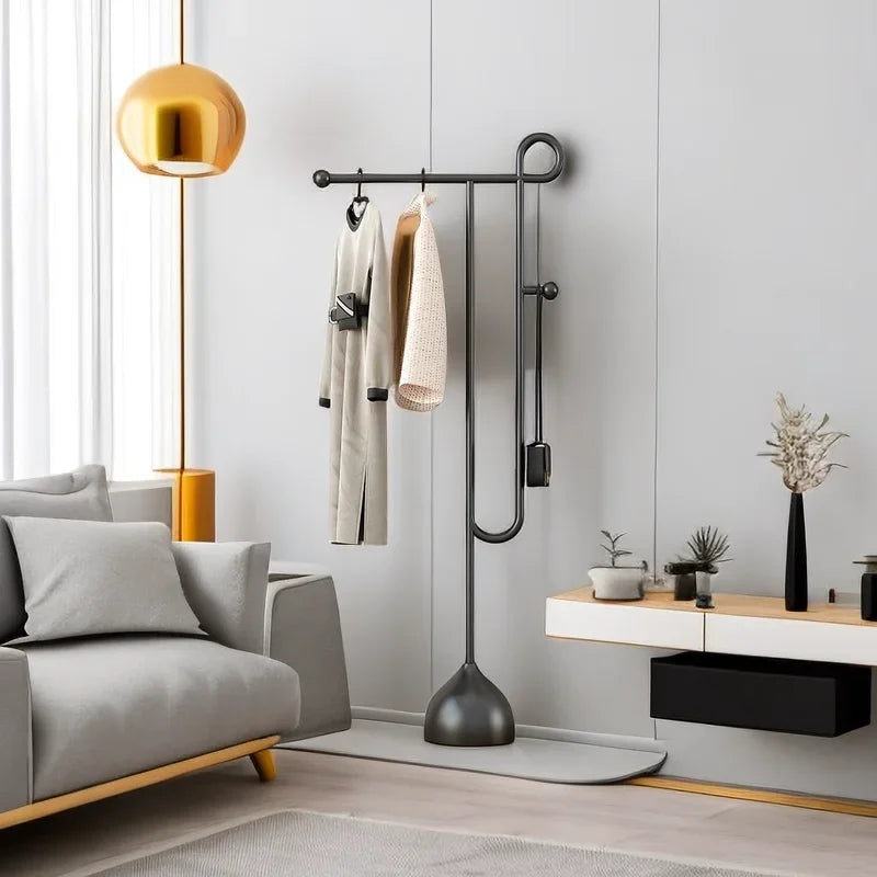 porte-manteaux en métal modernes et créatifs pour rangement élégant - vue 9 sur 9