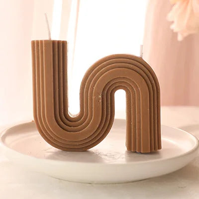 bougies parfumées géométriques en forme de u pour décoration intérieure - vue 11 sur 27