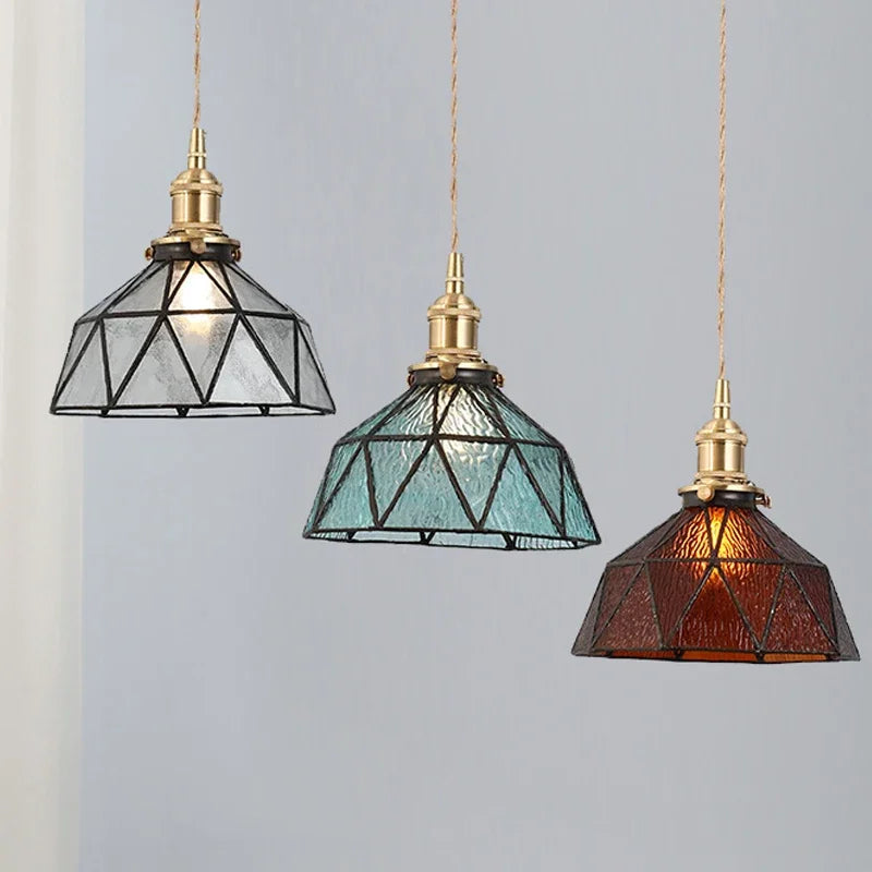 lustre nordique en verre design pour décoration intérieure moderne - vue 2 sur 8