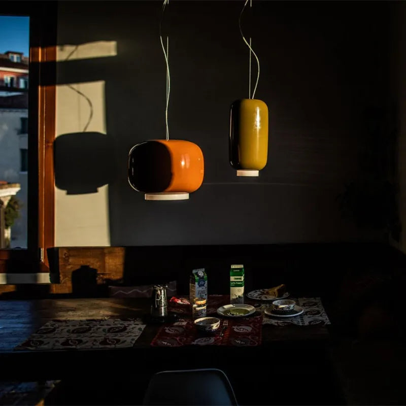 Suspension Chouchin en verre style italien design - vue 5 sur 12