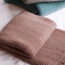 Plaid tricot motif ananas moderne pour salon chambre