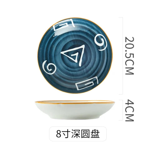 Assiette profonde japonaise porcelaine 18 cm pour soupe