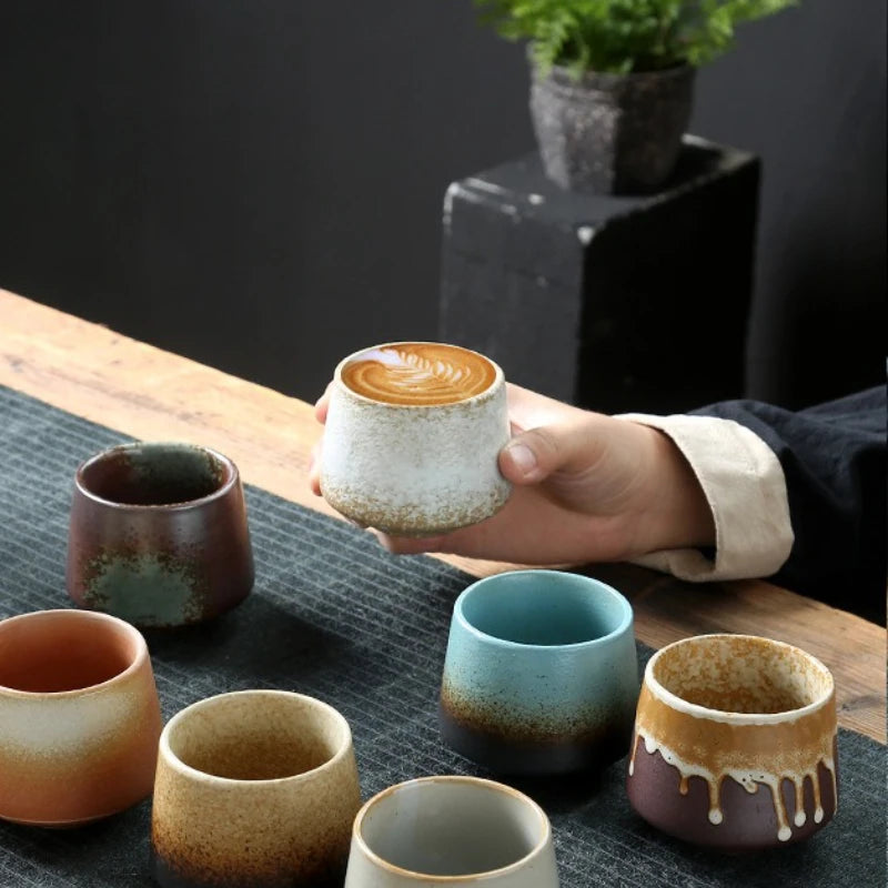 Tasse à thé japonaise raku artisanale style kungfu