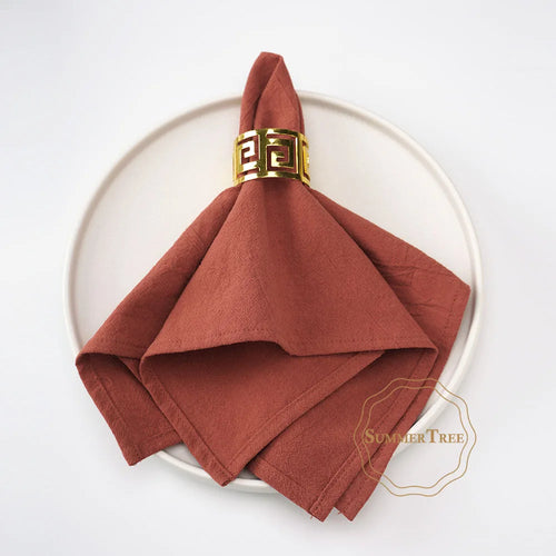 Serviette de table coton lavable réutilisable lot 24