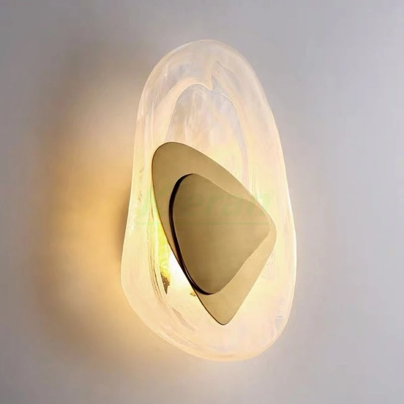 Applique murale LED en cristal simples et modernes