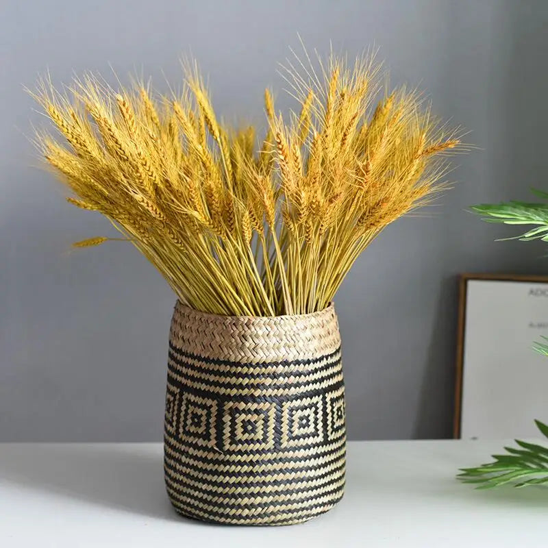 panier tissé à la main pour fleurs et plantes décoratives