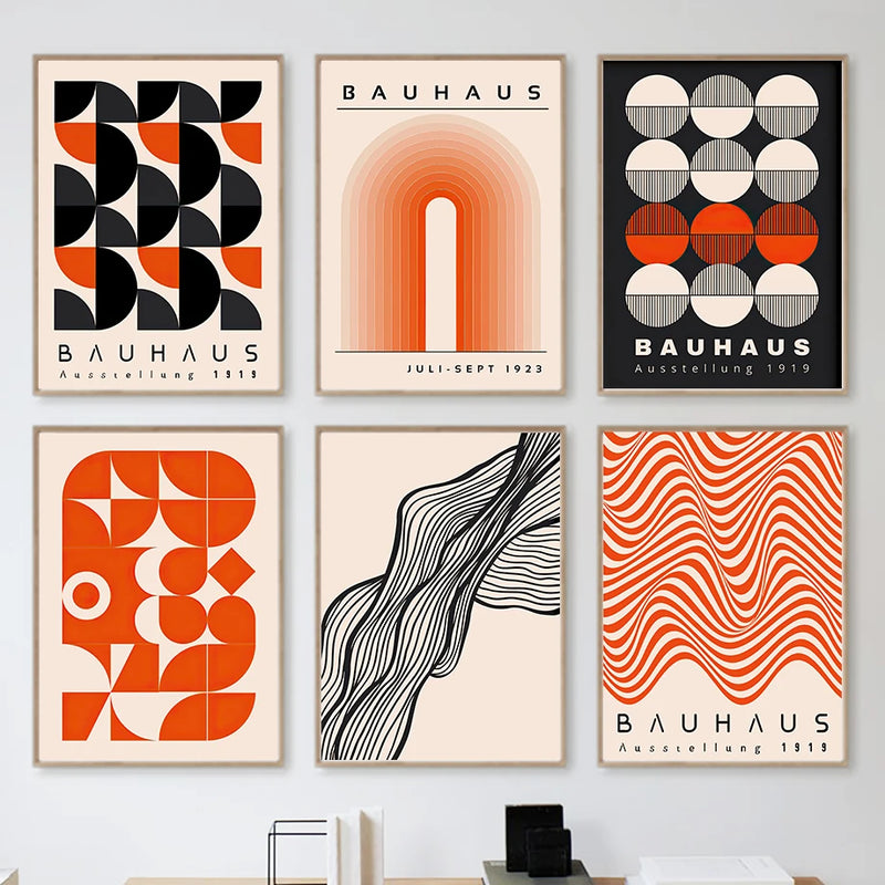 affiches art mural géométriques style nordique pour décoration intérieure