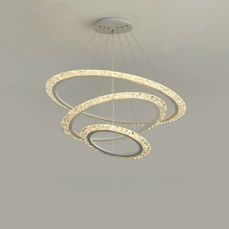plafonnier led suspendu design moderne et luxueux - vue 2 sur 7