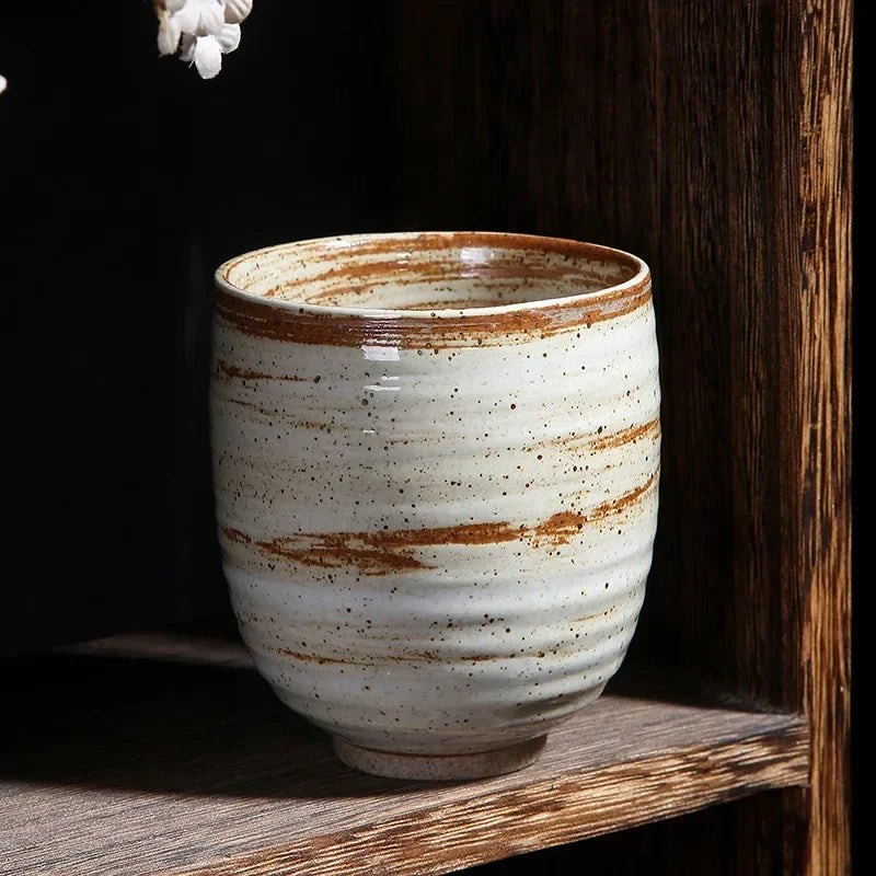 Tasse japonaise en céramique artisanale style rétro unique
