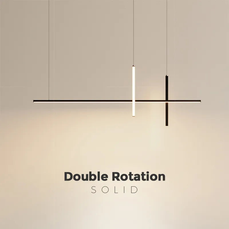 Lustre LED simple moderne salle manger - vue 6 sur 14