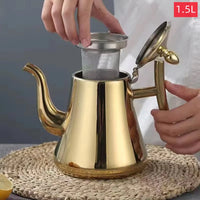 Théière inox avec infuseur filtre 1l 15l 2l
