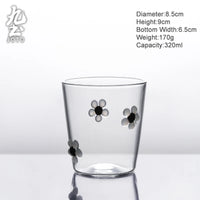 Verre resistant chaleur style minimaliste multi boissons