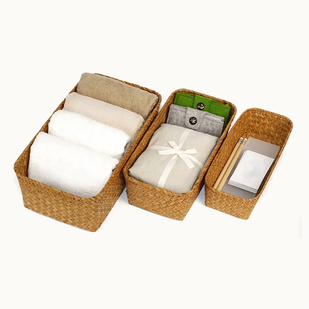 panier de rangement en osier tressé pour la cuisine - vue 4 sur 12