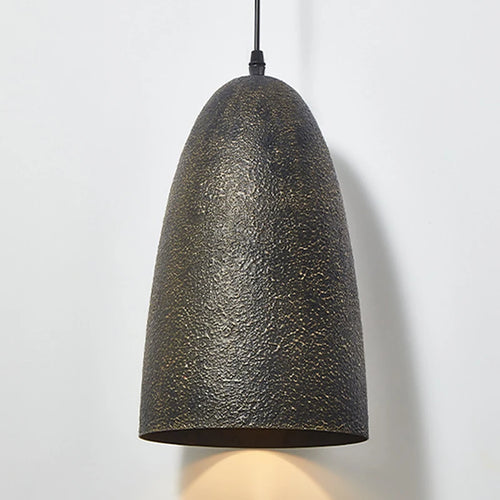 suspension Moderne E27 LED ronde en métal rétro salle à manger Style silencieux fer noir en forme de cloche chambre modèle chambre