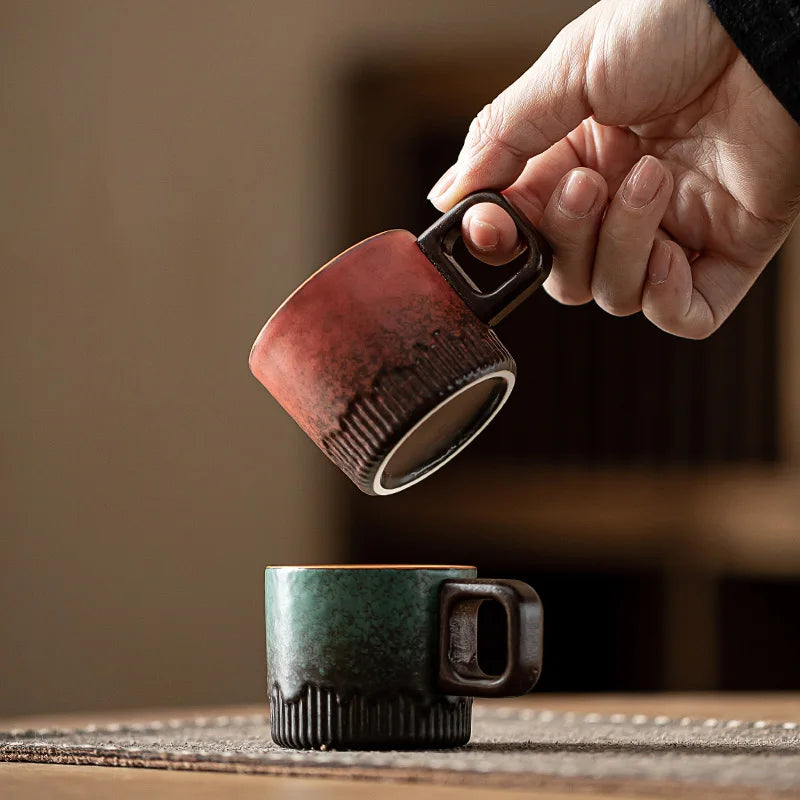 Tasse miniature ceramique style minimaliste anse chaleur
