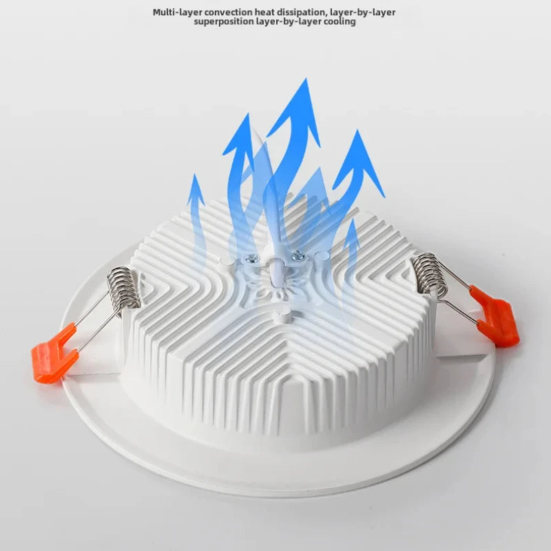 plafonnier led intérieur éclairage blanc froid moderne - vue 11 sur 15