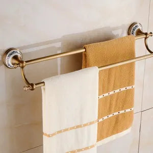 ensembles daccessoires en laiton massif pour salle de bain rétro - vue 10 sur 20