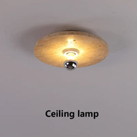 applique murale rétro en pierre naturelle design scandinave à led
