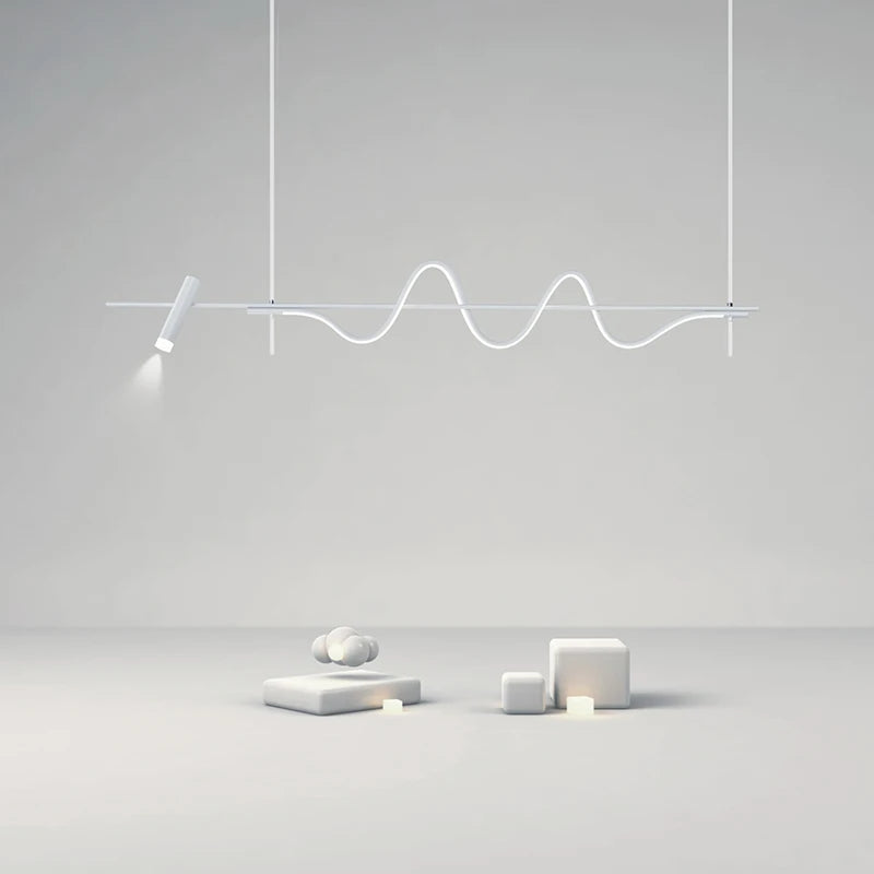 lustre de restaurant minimaliste art moderne 2022 - vue 3 sur 8