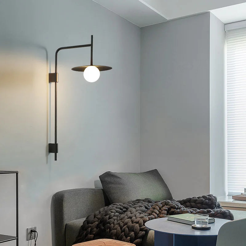 Nordic Modern LED Wall Mounted Lamp Sconce Light for Bedroom Living Room - vue 4 sur 12