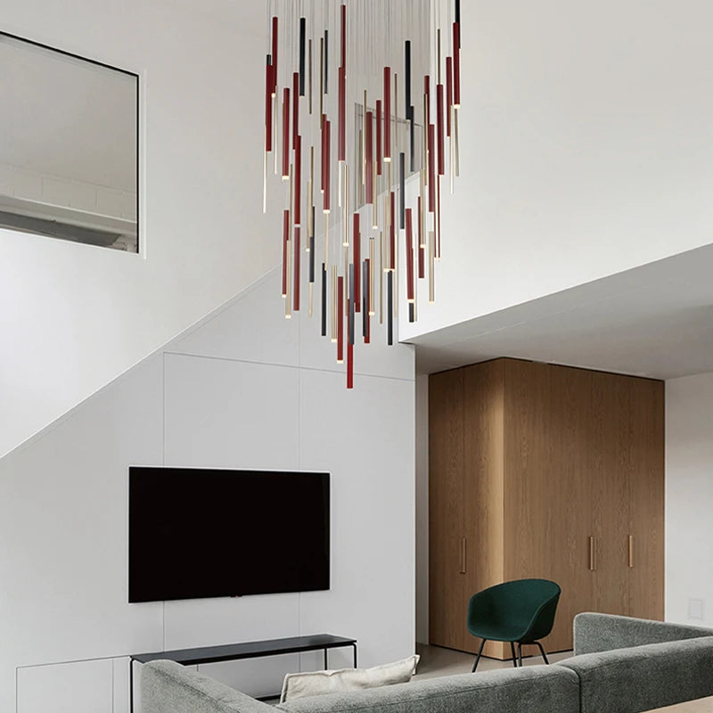 suspension décoration postmoderne luxe multi tête pour restaurant