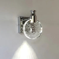 applique murale led de luxe en cristal décorative et veilleuse