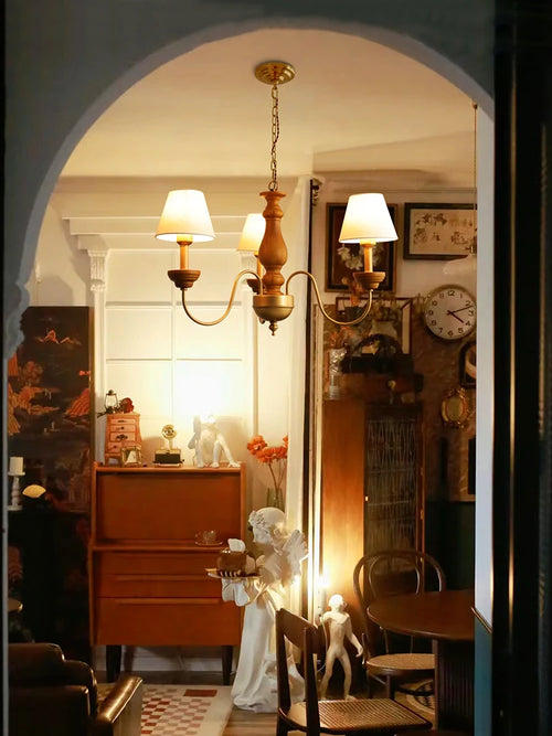 lustre suspendu en fer pour intérieur et extérieur