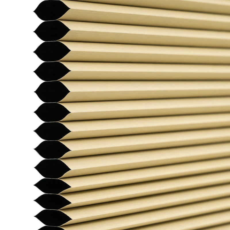 Store plissé alvéolé occultant thermique sans perçage fenêtres