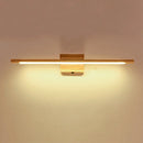 Applique murale led en bois massif avec interrupteur moderne