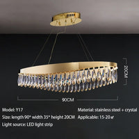 lustre en cristal de luxe pour éclairage décoratif intérieur