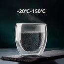 Set tasses expresso double paroi verre 80ml