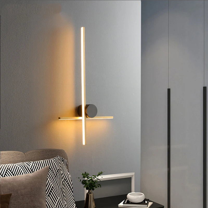 applique murale led moderne en laiton pour éclairage décoratif - vue 5 sur 14
