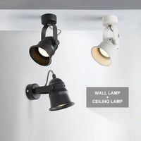 applique murale rétro 2 en 1 en aluminium avec éclairage led