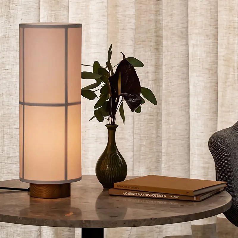 Lustre Cylindrique Tissu Vintage Menu Design - vue 5 sur 13