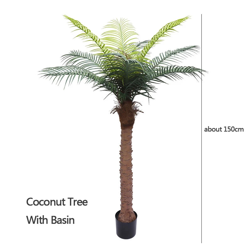 cocotier artificiel grande plante verte pour décoration intérieure - vue 14 sur 15