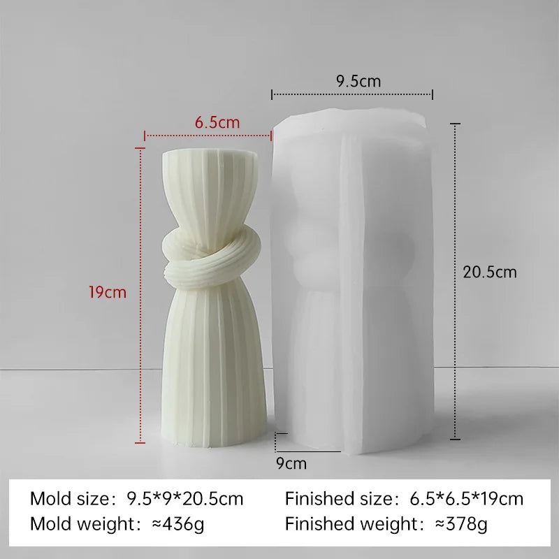 moule silicone bougie aromatique cylindrique pour résine et plâtre - vue 18 sur 20