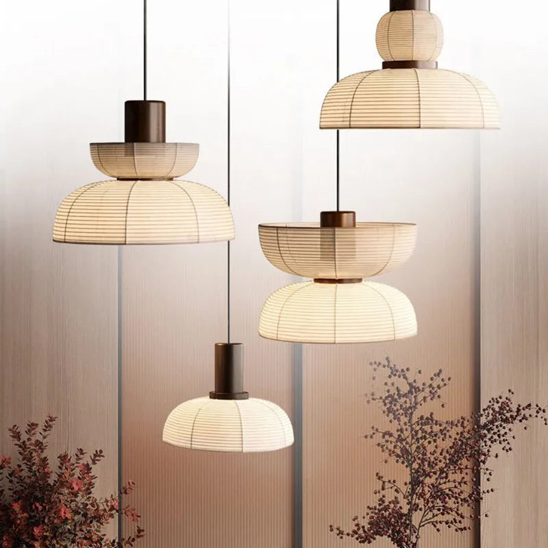 Suspension Design Formakami Moderne Chêne tissé