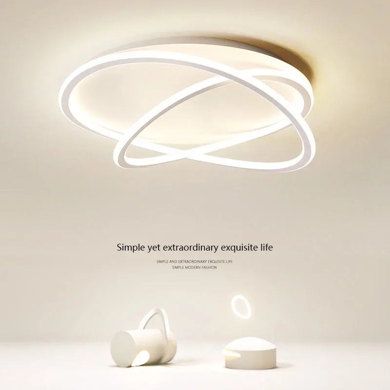 Plafonnier design moderne à leds pour intérieur de maison - vue 6 sur 8
