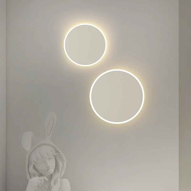 LED applique murale de chevet d'intérieur créatif nordique chambre lampe fond applique Simple moderne salle d'étude escalier allée lumière - vue 4 sur 16