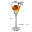 Verres à pied cocktail vin champagne martini élégant
