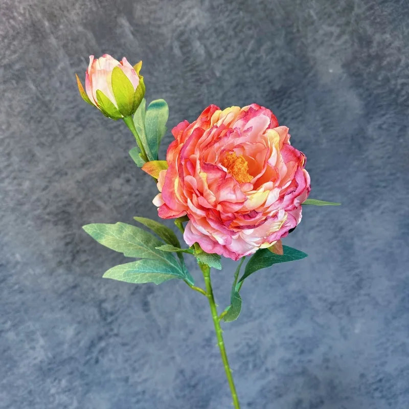 fleurs en soie pivoine rétro pour décoration mariage fête accessoires - vue 15 sur 15