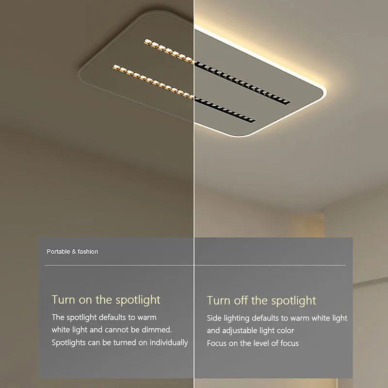 Plafonnier led moderne pour décoration de maison et balcon - vue 7 sur 19