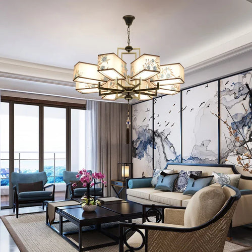 lustre chinois suspendu style moderne pour une ambiance simple