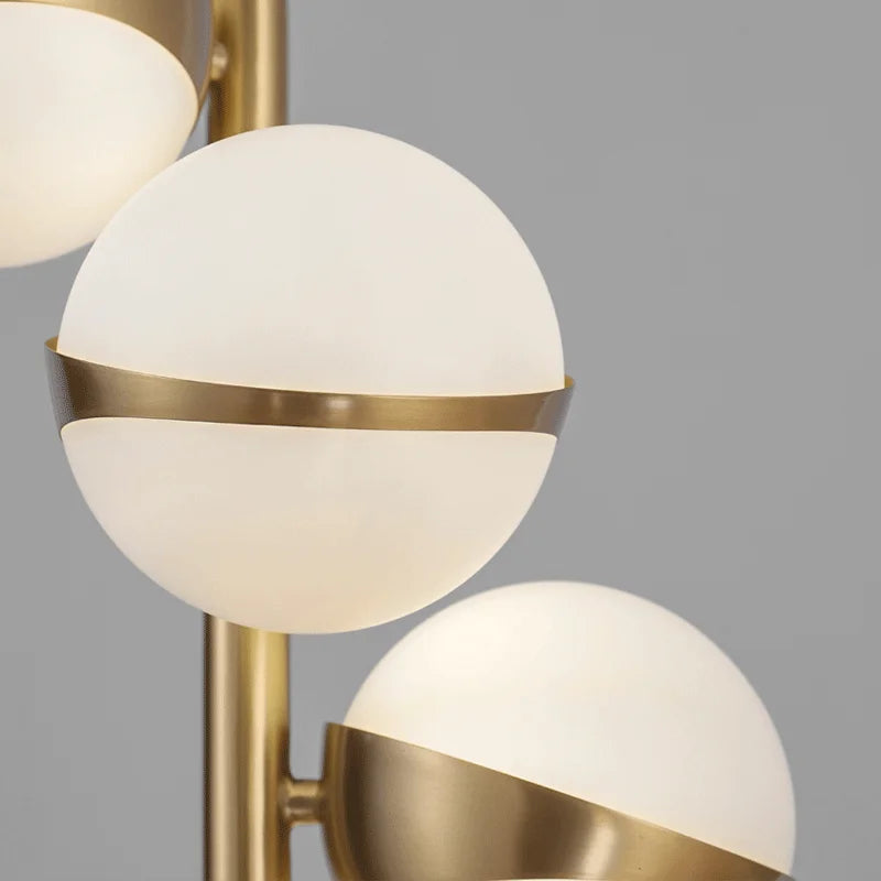 plafonnier nordique en cuivre design créatif pour éclairage intérieur - vue 7 sur 8