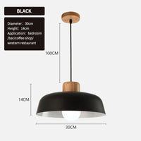 Lustres Macaron nordiques lampe de chevet en bois créative pour chambre étude café Bar Restaurant temps modernes décor lampe suspendue