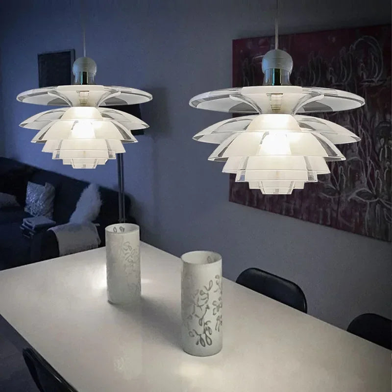 suspension créative en verre design pomme de pin décoratif - vue 4 sur 7