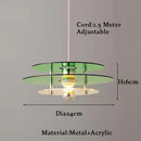 lustre arc-en-ciel soucoupe volante déco rétro pour bar ou restaurant