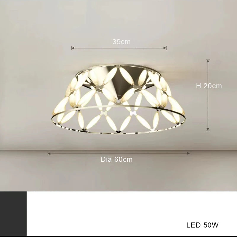 lustre led minimaliste abat-jour fantaisie pour noël