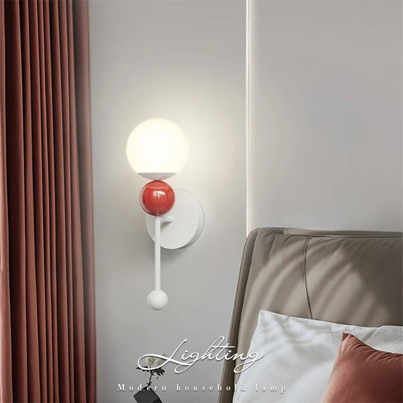 Applique murale LED en bois au design nordique moderne - vue 4 sur 8