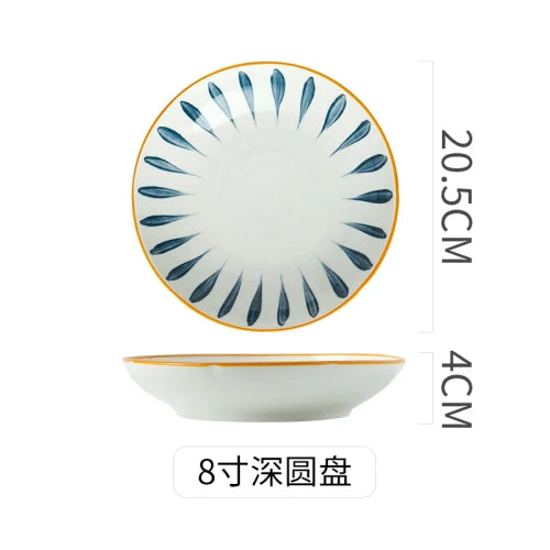 Assiette creuse japonaise porcelaine fine 18 cm